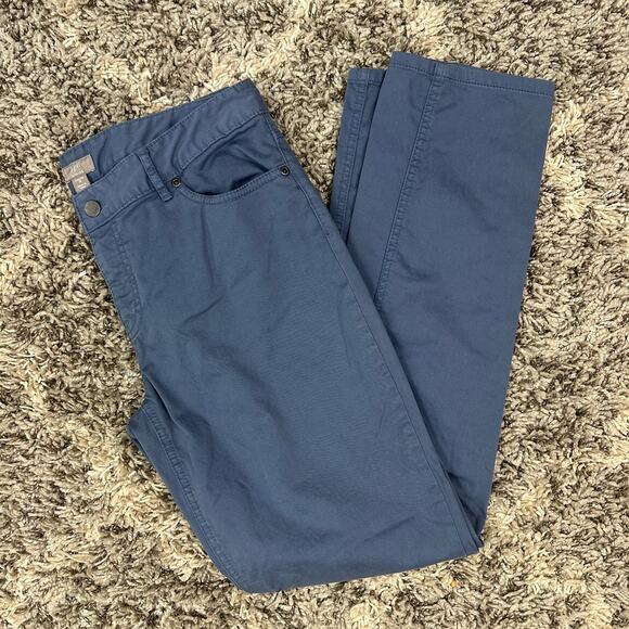 J. Jill Cornflower Blue Slim Leg Twill Pants Stretch 8 Lightweight Denim Jeans - Picture 1 of 9